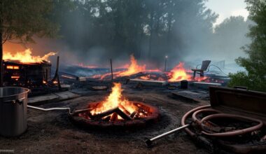 Burning brush in a safe manner
