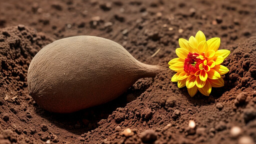 dahlia seed to tuber transformation