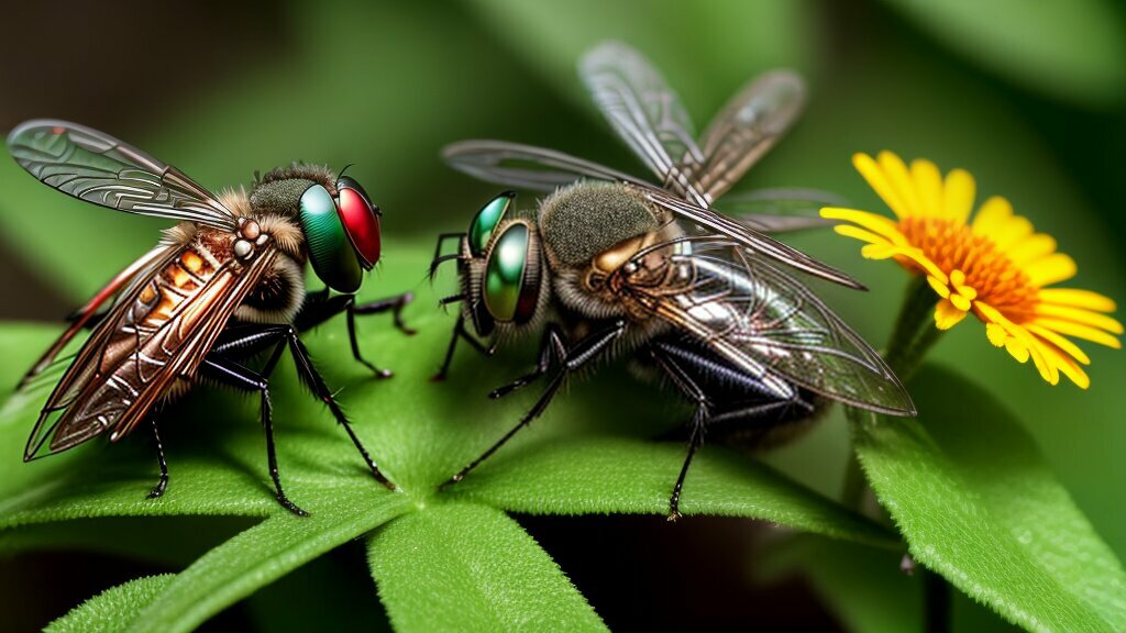 flies in garden