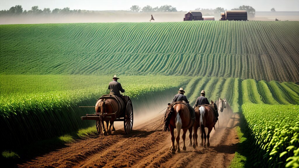 plowing in action